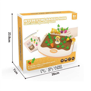 Nhổ củ cải - Đếm Montessori Trò chơi thu hoạch - Có cân thăng bằng học toán