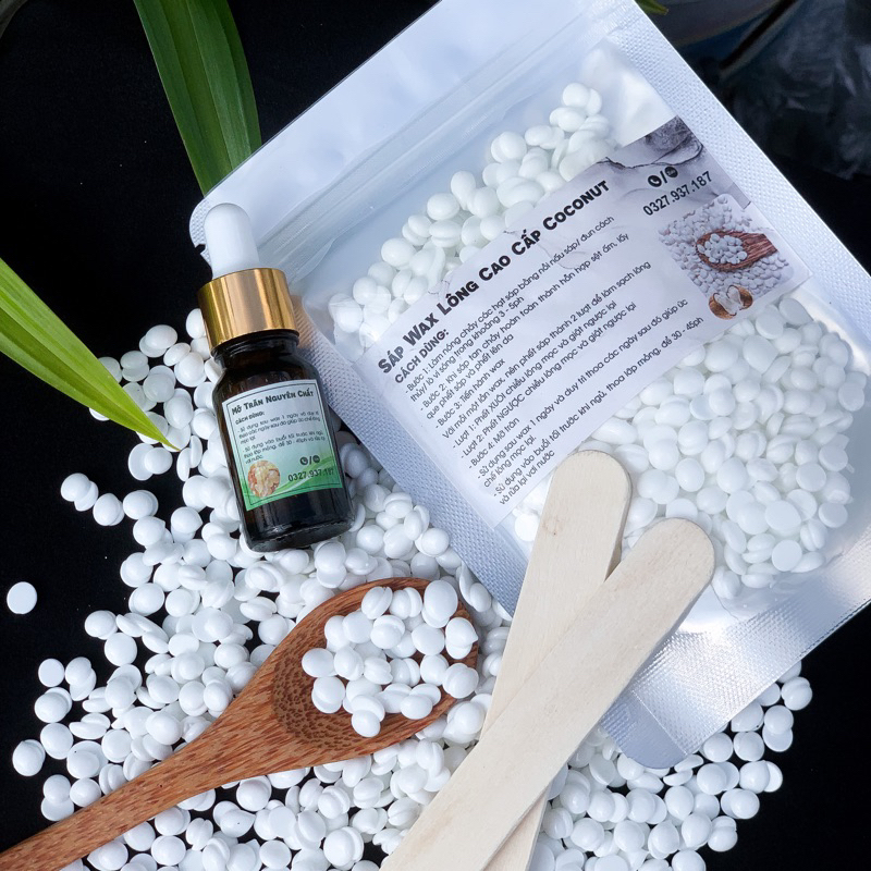 (Tặng 2 que gỗ) Sáp wax lông coconut cao cấp