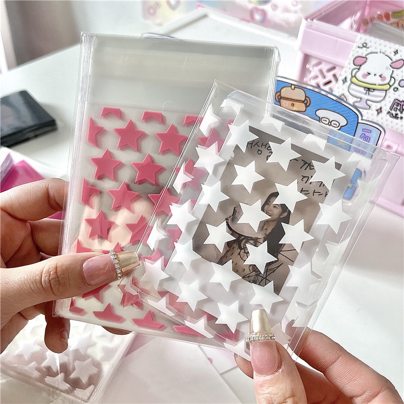 Set 20 túi kiếng ngôi sao nhiều màu dùng gói hàng