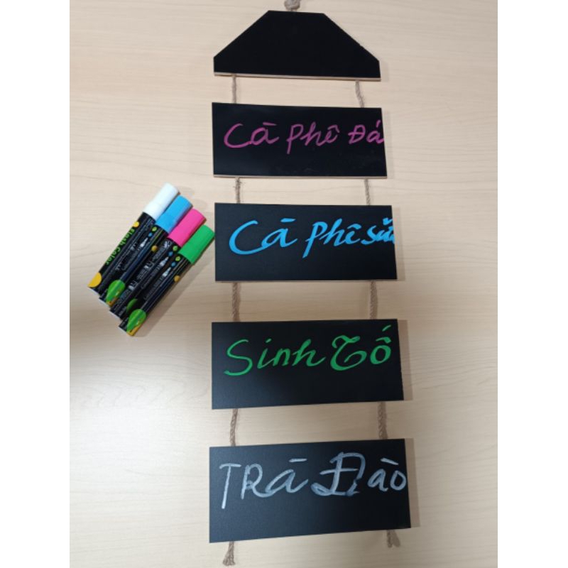 Bảng menu treo tường decor 10*25cm