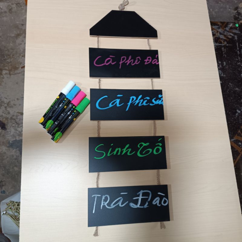 Bảng menu treo tường decor 10*25cm