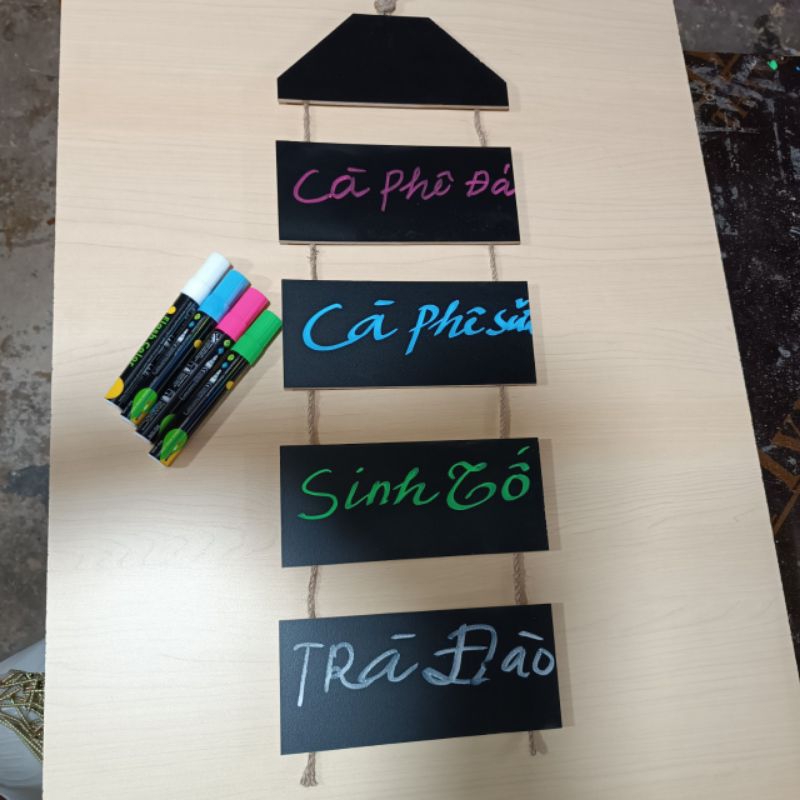 Bảng menu treo tường decor 10*25cm