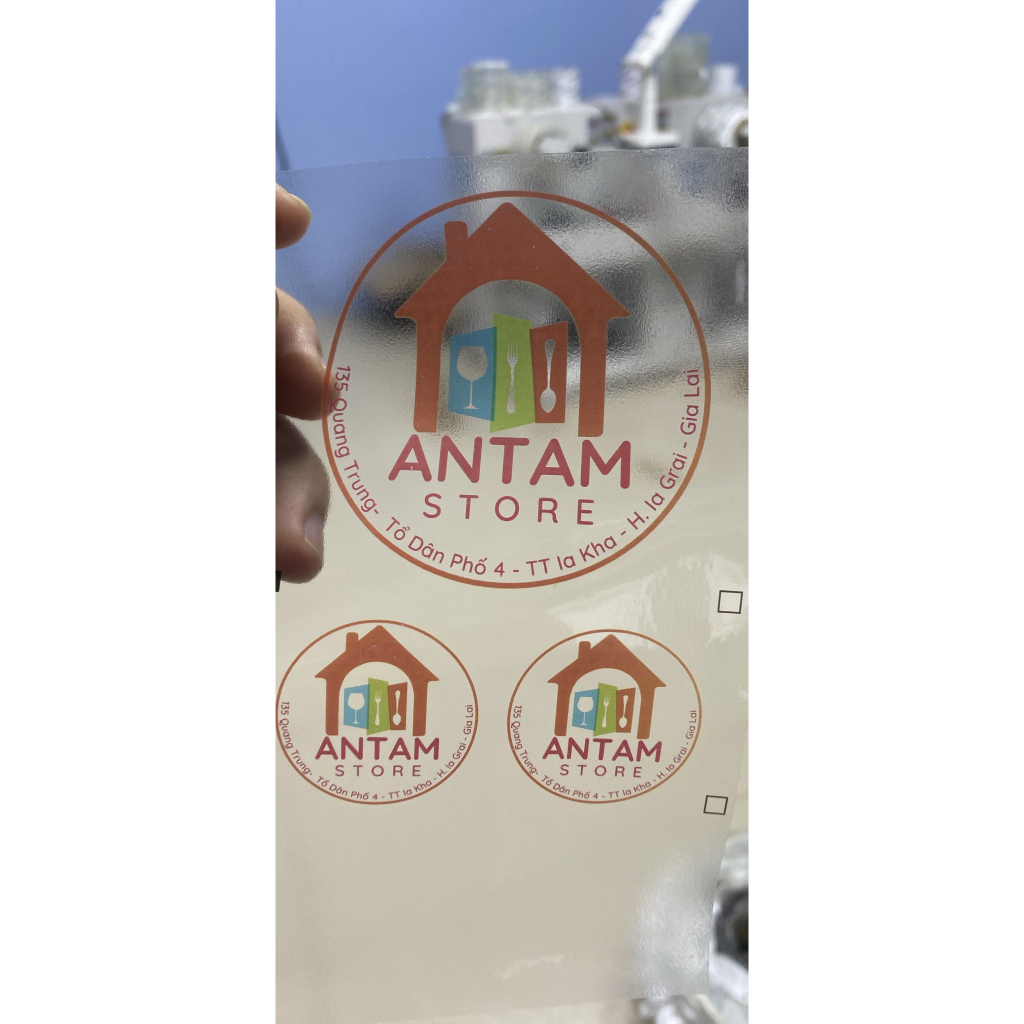 In tem nhãn trong suốt, sticker, logo - MIỄN PHÍ THIẾT KẾ