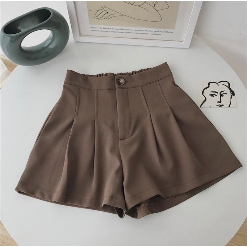 [Mã FATREND2810 giảm đến 30k tối đa 99k] Quần shorts 2ly chun sau phong cách hàn quốc_377