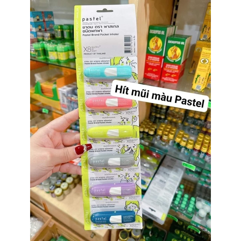 01 Ống Hít Mũi Pastel Pocket Inhaler Thái Lan 2cc