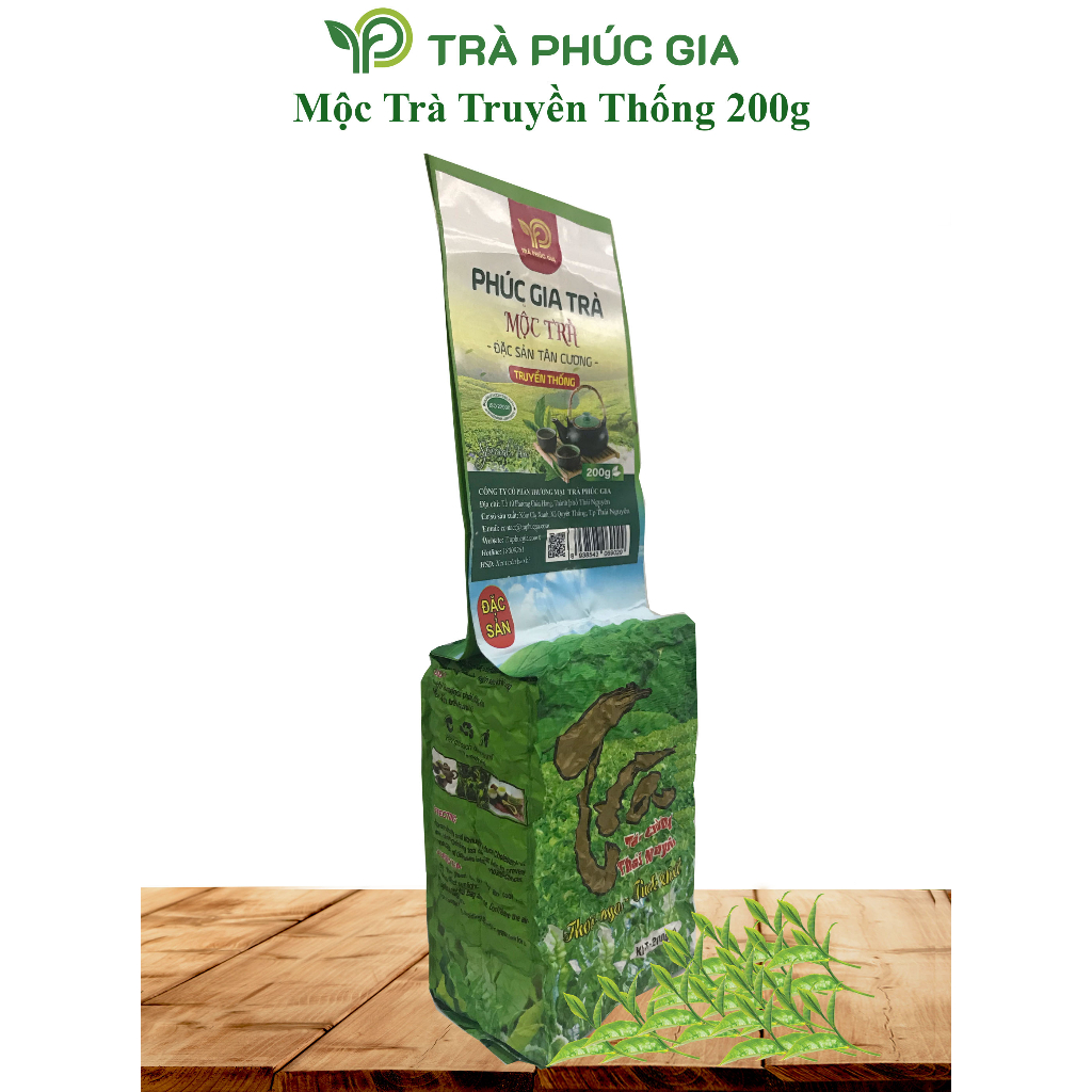 Trà xanh thái nguyên, Mộc trà truyền thống gói 100gram/ 200gram/ 500 gram