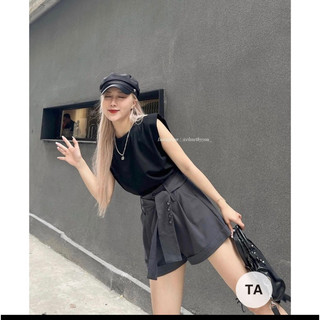 Set áo tay hến độn vai +quần sooc