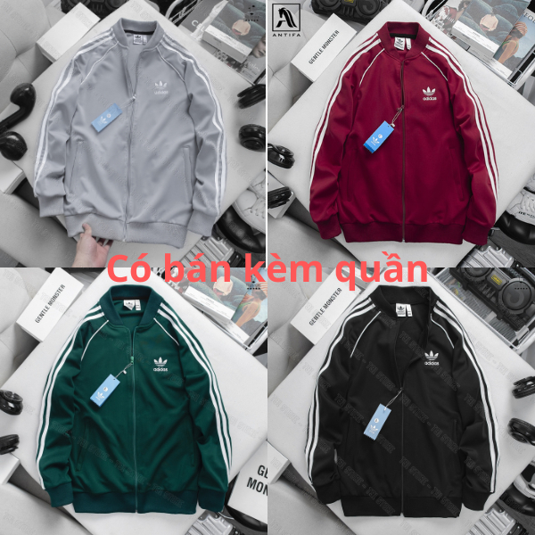 Áo khoác bomber thể thao 3 sọc Adidas Nam Nữ Quảng Châu - Coke shop