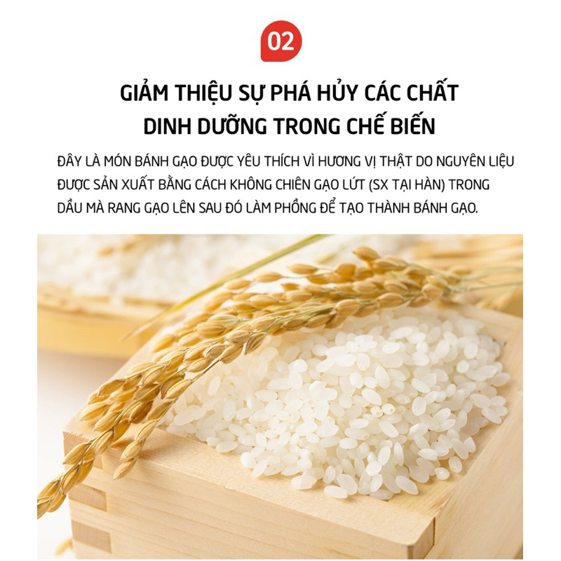 BÁNH GẠO LỨT HỮU CƠ QUE DÀI BEBEDANG BÉ TỪ 6 THÁNG