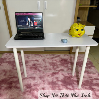 Bàn Làm Việc, Bàn học hình chữ U Chân sắt tĩnh dùng để làm việc văn phòng decor phòng ngủ và học tập phong cách gaming