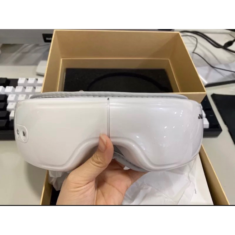 /thanh ly/ Máy massage mắt thông minh JVJ JH-HY02 mỏi mắt, bọng mắt, quầng thâm, có bluetooth phát nhạc