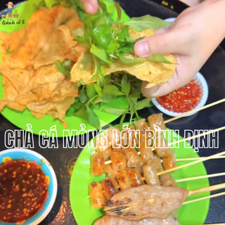 Chả cá mỏng size Lớn Bình Định | Chả cá cuốn rau răm Bình Định