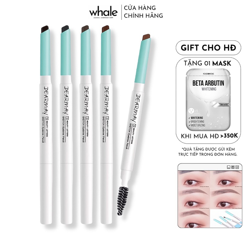 Chì Kẻ Mày Dearmay Sketch Eyebrow Pencil 0.3g