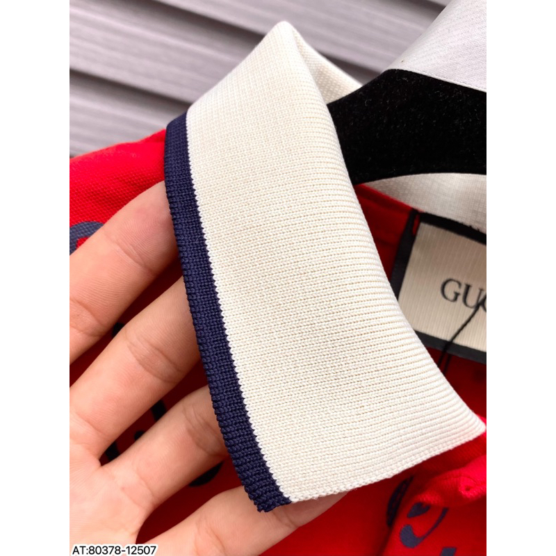 Lên mã áo polo gu si màu đỏ new 2023