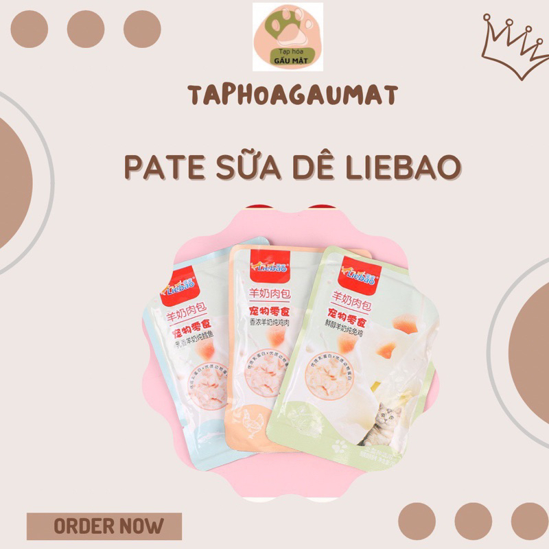 PATE LIEBAO SỮA DÊ HẦM THỊT 70GR DÀNH CHO MÈO (PHIÊN BẢN THỊT NHUYỄN HẦM SỮA)