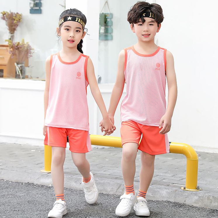 Bộ Ba Lỗ Bé Trai Bé Gái 20-50kg vải Lưới thoáng khí, Bộ Đồ Sát Nách Cho Bé Từ 4-15 Tuổi