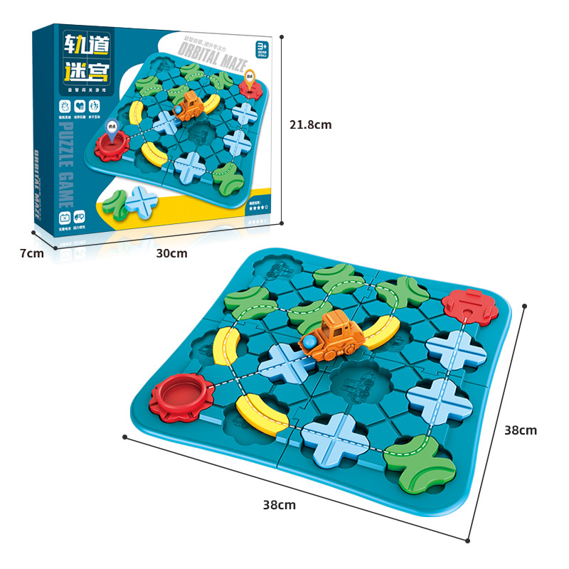 Đồ Chơi Giải Mã Mê Cung Board Game Puzzle 4 Cấp Độ - Đồ chơi Giáo Dục Montessori - 118 Cách Chơi Phát Triển Tư Duy Logic