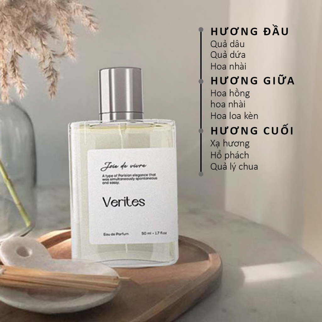 Nước hoa Nữ VERITES Joie De Vivre Thanh lịch, Trang nhã, Tinh tế 50ml