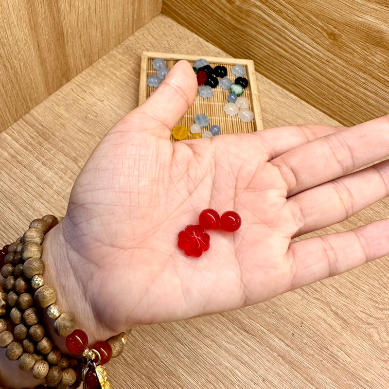 Chuyên giá sỉ - Cỏ bốn lá Đá mã não phối vòng tay phong thuỷ