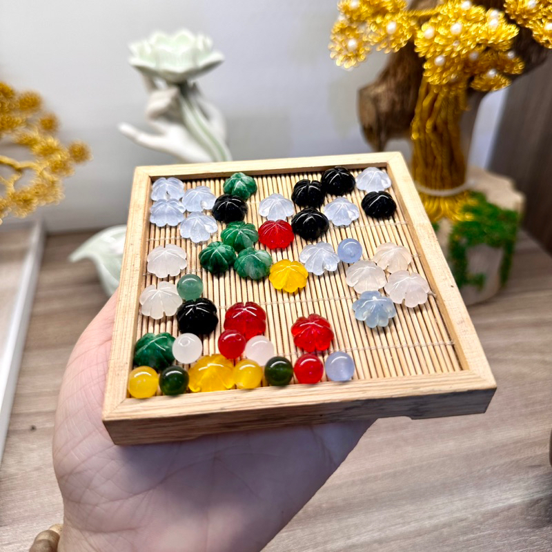 Chuyên giá sỉ - Cỏ bốn lá Đá mã não phối vòng tay phong thuỷ