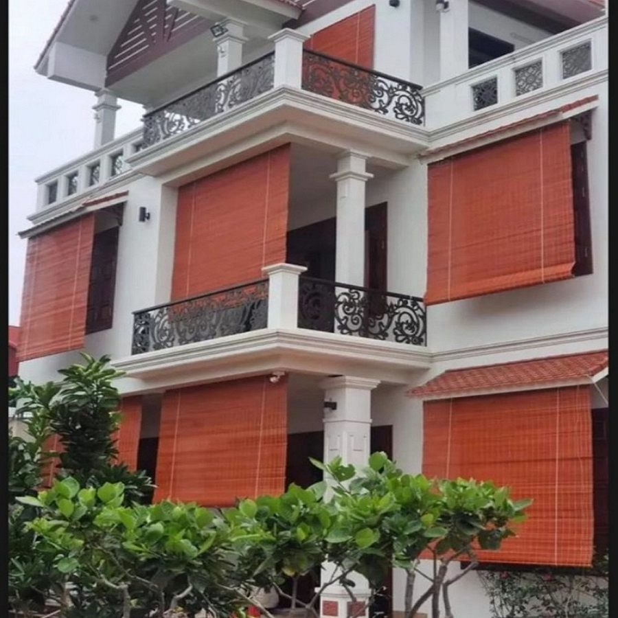 mành tre, rèm trúc, ngang 2m x cao 2m, 2,5m, 3m, mành che nắng, màu cánh dán, có ròng rọc dây kéo đầy đủ