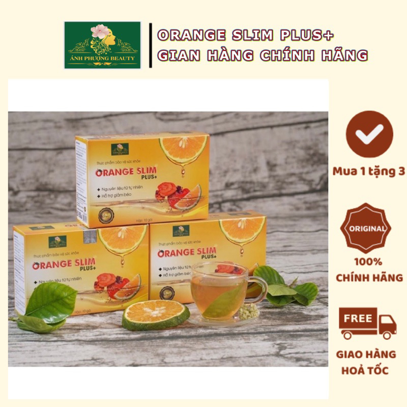 Giảm cân nhanh an toàn dành cho cả nam và nữ mua 1 tặng 3_Orange slim plus+