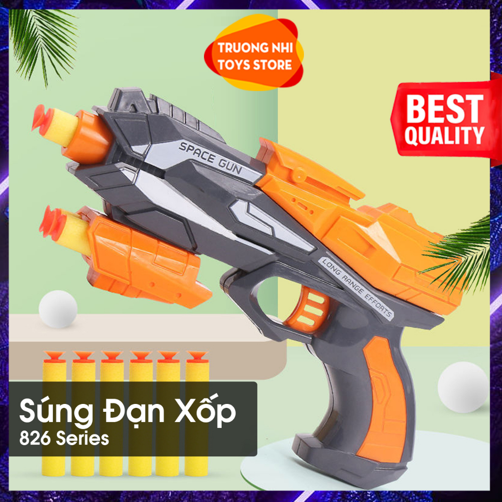 Xung dan xốp Cao cấp, đồ chơi nerf, xung dan mút 826