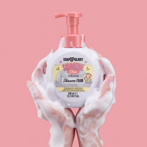 Sữa tắm dạng bọt siêu tiết kiệm Soap & Glory shower foam dưỡng ẩm mềm mịn da 450ml