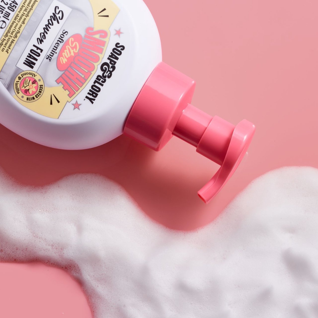 Sữa tắm dạng bọt siêu tiết kiệm Soap & Glory shower foam dưỡng ẩm mềm mịn da 450ml