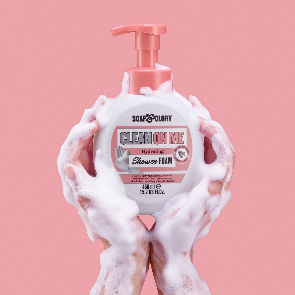 Sữa tắm dạng bọt siêu tiết kiệm Soap & Glory shower foam dưỡng ẩm mềm mịn da 450ml