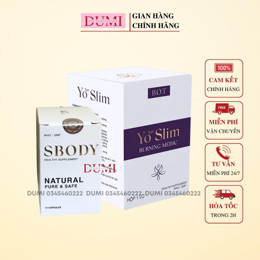Giảm Cân Yo Slim Chính Hãng B.O.T DUMI STORE Giúp Giảm Cân An Toàn Hiệu Qủa