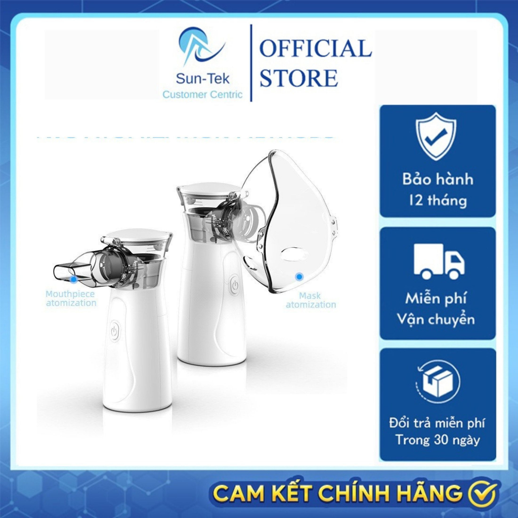 Máy Xông Mũi Họng Đa Năng 2 In 1 Máy Xông Khí Dung Cầm Tay Cho Người Lớn Và Trẻ Em Hỗ Trợ Đường Thở Các Bênh Hô Hấ