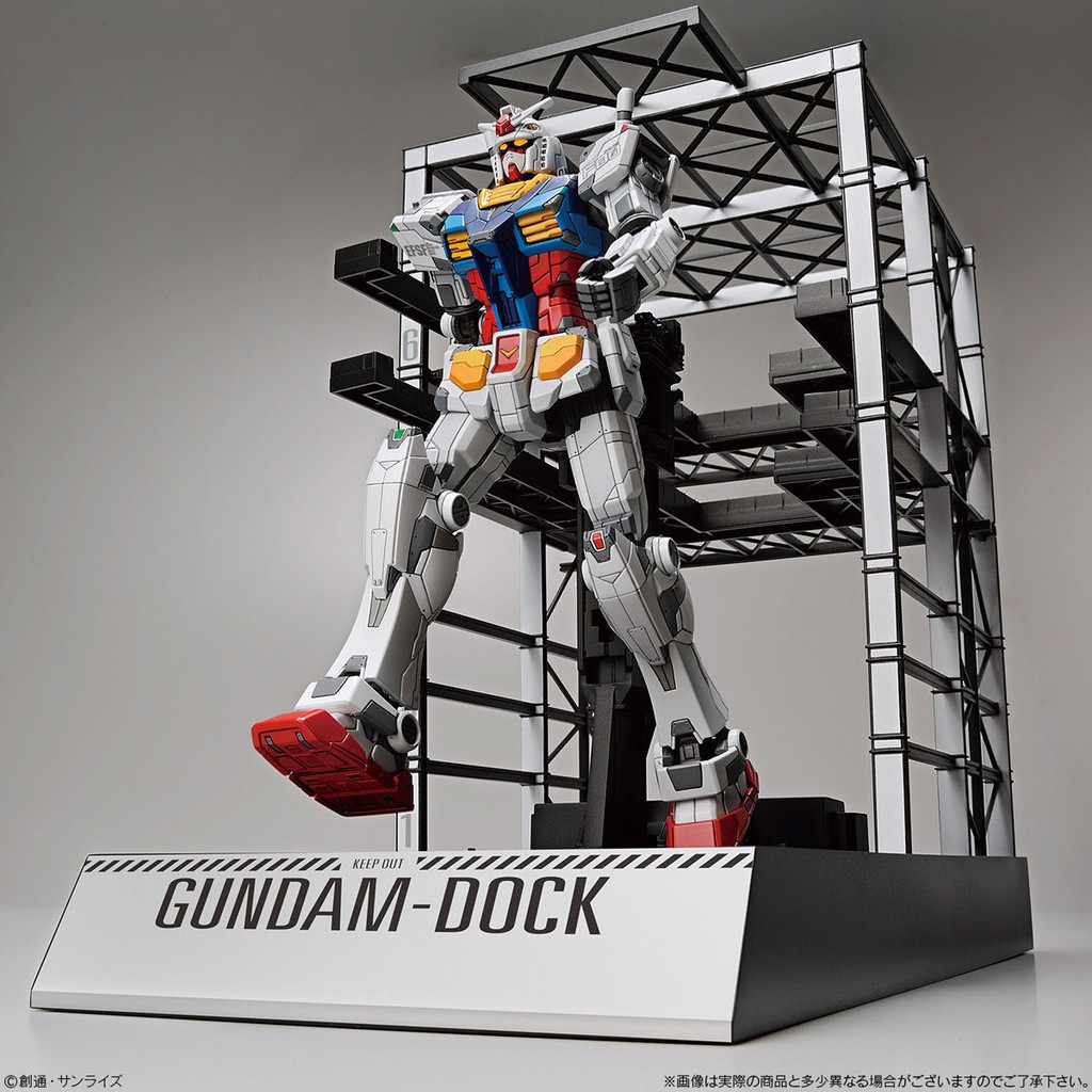Mô hình lắp ráp HG 1/144 RX-78F00 Gundam & G-Dock Gundam Factory Yokohama Bandai