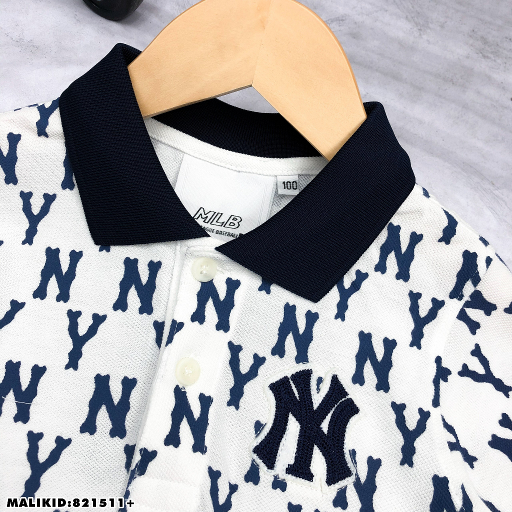 Áo polo MLB họa tiết hot hit hàng quảng châu sc bé trai