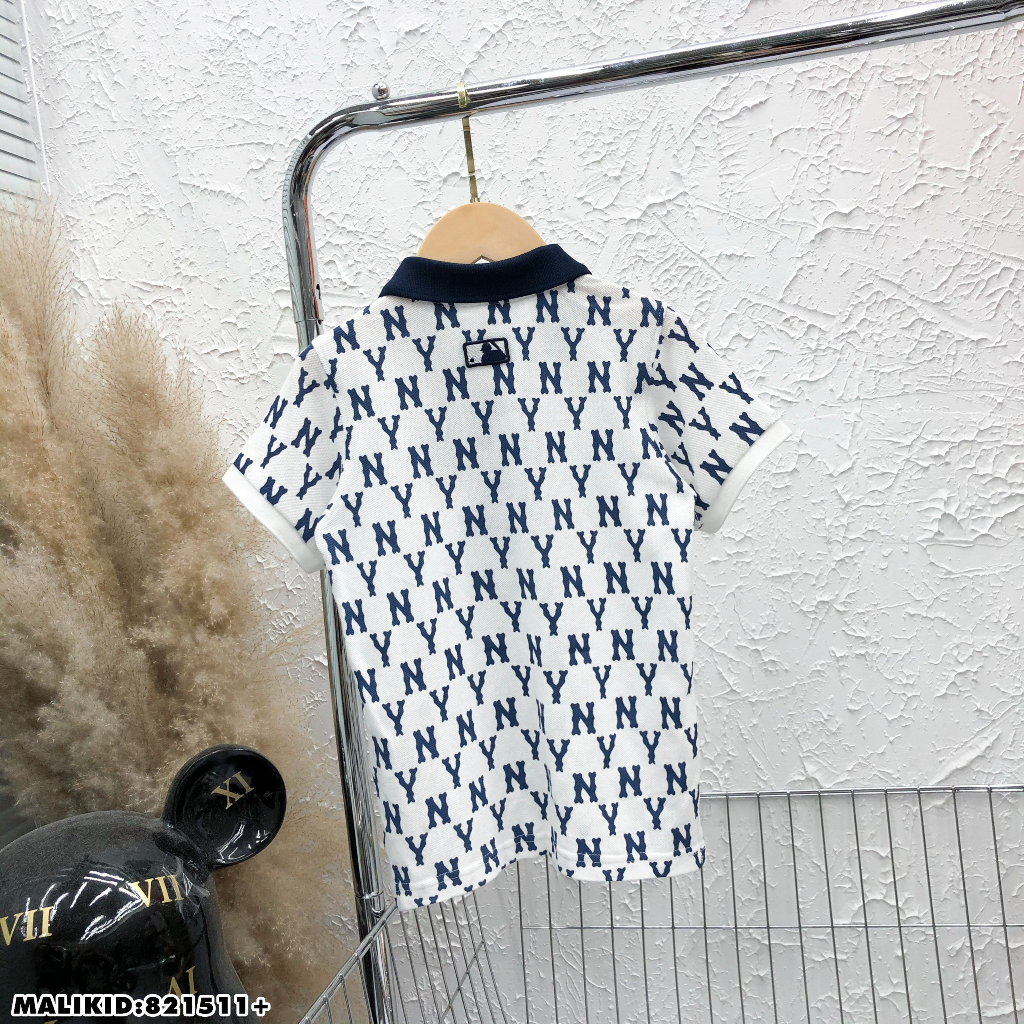 Áo polo MLB họa tiết hot hit hàng quảng châu sc bé trai