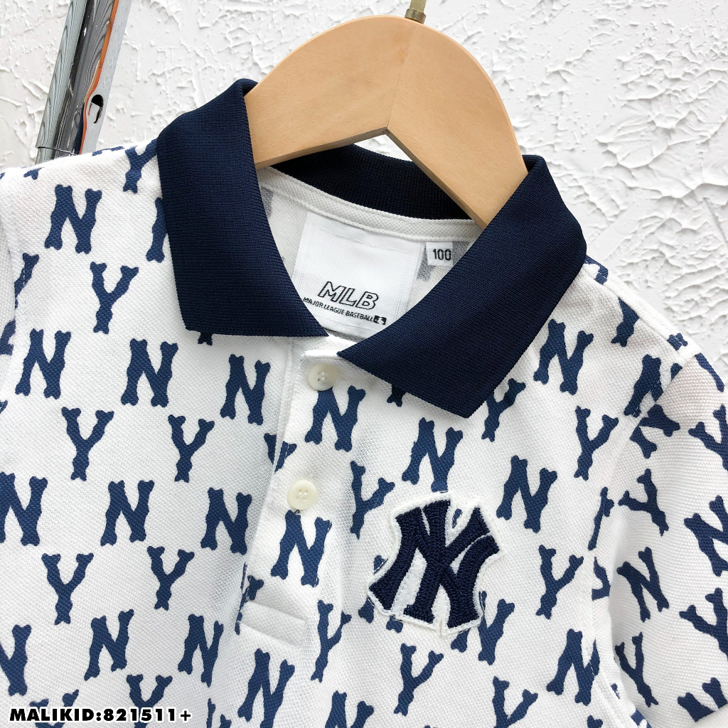 Áo polo MLB họa tiết hot hit hàng quảng châu sc bé trai