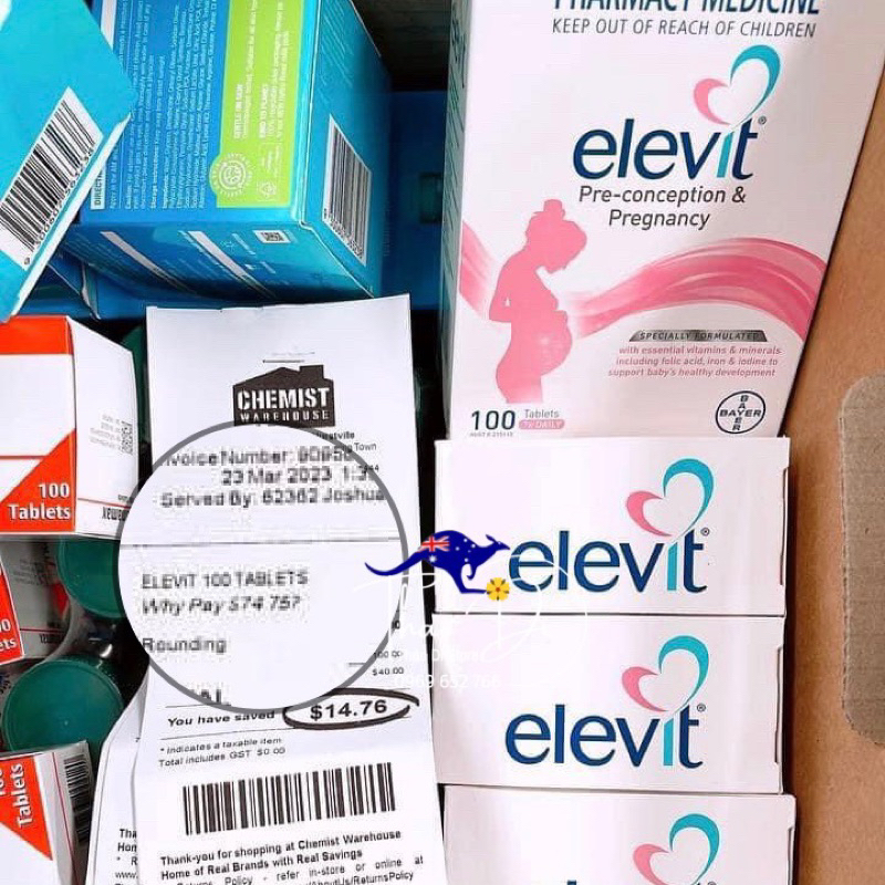 Vitamin Elevit Bầu, Sau Sinh - Úc