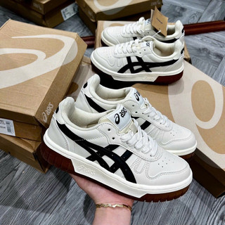[ ẢNH THẬT ] Giày Thể Thao Asics Court MZ Kem Đen Mẫu Mới Thiết Kế Độc Lạ [ FULL BOX + FREE SHIP ]