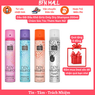 Dầu Gội Đầu Khô Girlz Only Dry Shampoo 200ml Chăm Sóc Tóc Thơm Nam Nữ [ Hàng Nhập Khẩu Chính Hãng ]