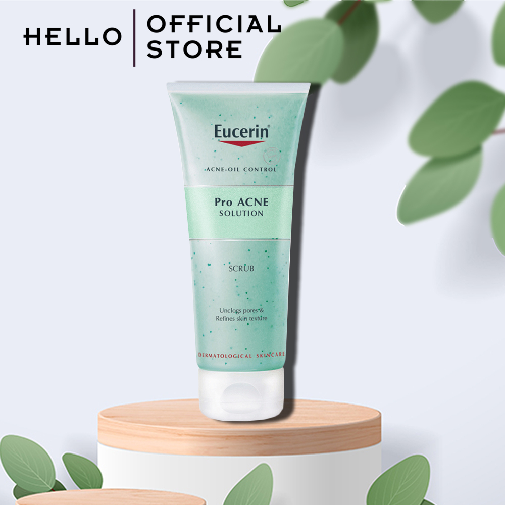 [CHÍNH HÃNG] Tẩy Da Chết Da Mụn Eucerin Pro ACNE Solution Scrub 100ml - HELLO STORE