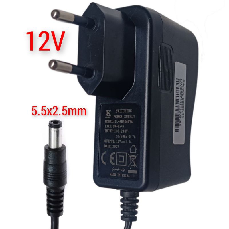 Nguồn 12V 1A, 1.5A. jack 5.5x2.5mm. Nguồn hãng loại tốt cho Camera, Tivi Box