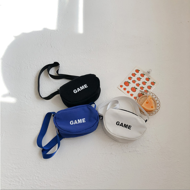 Túi Đeo Chéo Ngang Họa Tiết Trơn GAME Đáng Yêu Cho Bé