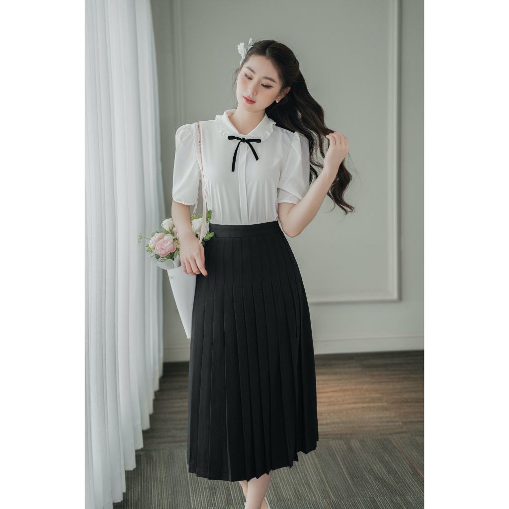 MadebyChloé - Chân váy xếp ly liền DEMI SKIRT 2 - Thiết kế cao cấp