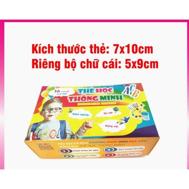 Thẻ học thông minh 16 chủ đề 416 thẻ