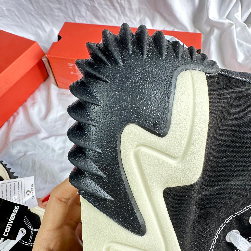 Giày Convers Run Star Motion Cao Cổ full box,  Convers Run Star 2 màu đen trắng