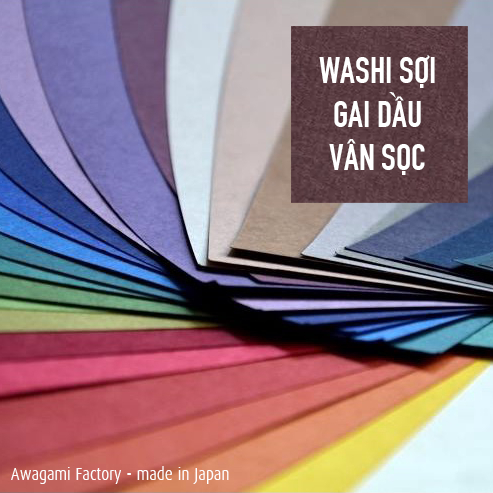 Giấy washi Awagami Shin Inbe paper - 105gsm - 18x27cm, 27x39cm - 8 màu