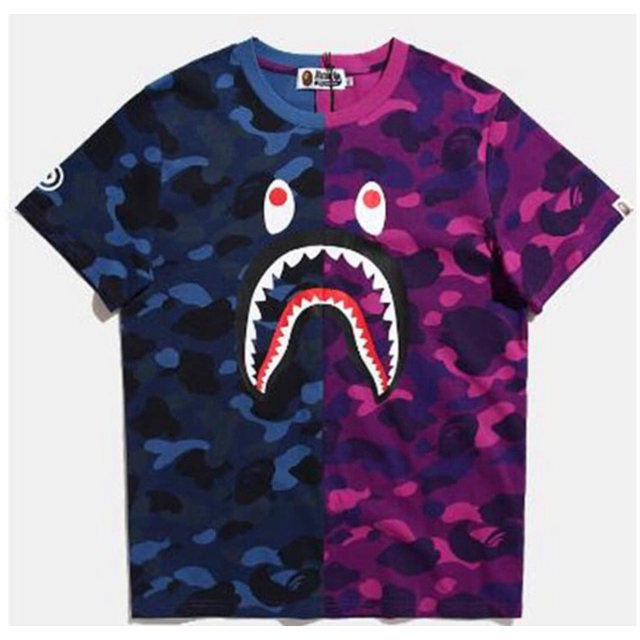 Áo thun Bape Shark zip SS2022, Áo tee Bape T-Shirt Black, Chất liệu Cotton, màu đen DuSo.LuxuryStreetwear