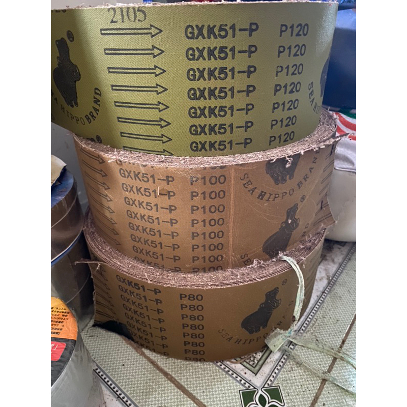 (Bán theo mét) Giấy nhám vải cuồn  GXK51-P con Hà Mã