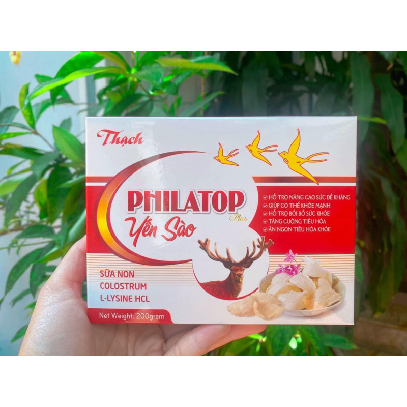 Thạch Philatop yến sào,ăn ngon hộp 10 gói