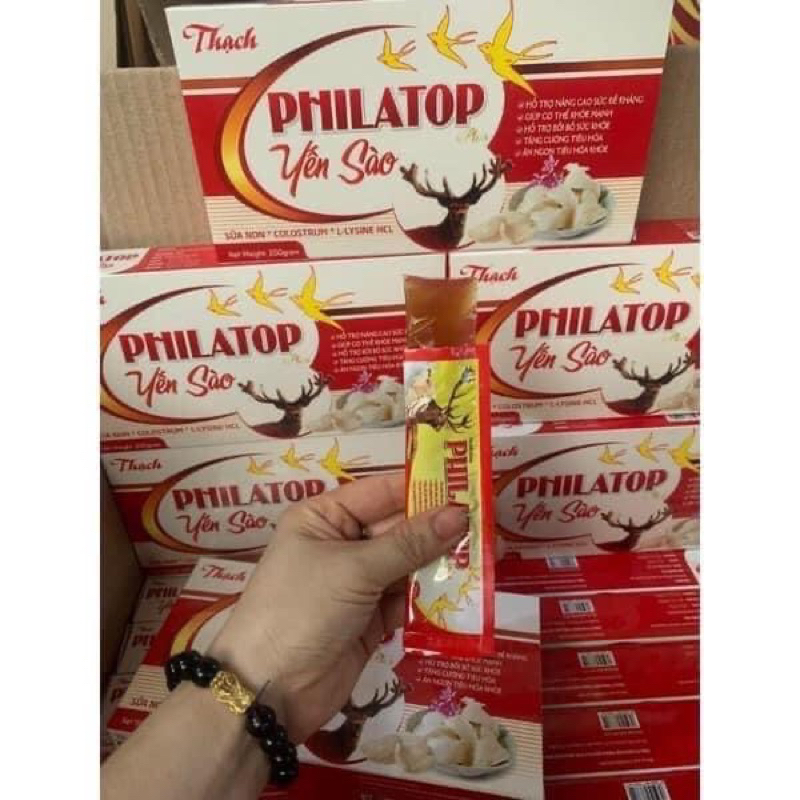 Thạch Philatop yến sào,ăn ngon hộp 10 gói
